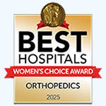 Beckers Spine - Top 300 Hospitals for Orthopedic Care for Women - 2025 Award Bug