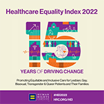 Human Rights Campaign LGBTQ+ Healthcare Equality Top Performer
