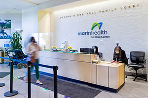 Photograph of the Main Lobby at MarinHealth Medical Center