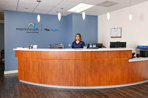 Photograph of the Reception Area at MarinHealth Spine Institute
